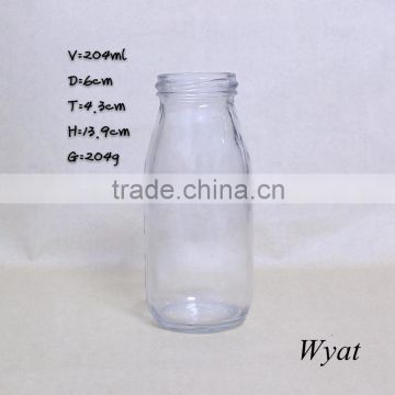 200ml glass bottle coconut milk fresh milk glass bottle 7oz wholesale