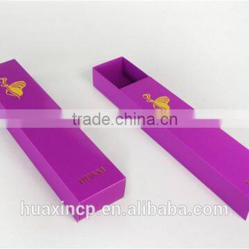 Factory price purple paper packaging box