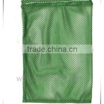 Green nylon mesh bags for golf