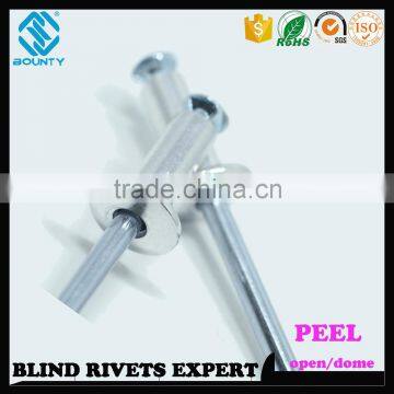 HOT SELLING OPEN END MANUFACTURER TRUSS HEAD ALUMINUM STEEL POP PEEL TYPE RIVETS photo-2