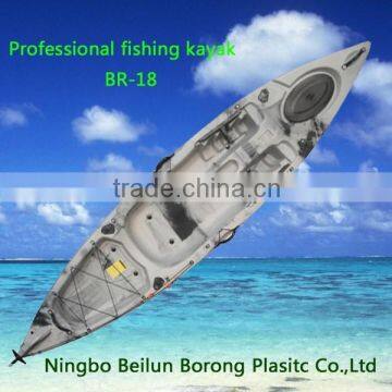 Sinlge sea kayak china / saling kayak / kayak sit on top with rudder