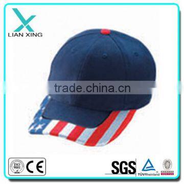 Flag Embroidery Baseball Cap in Navy