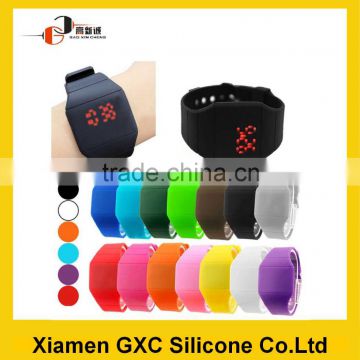 2015 new products silicone cheap led touch watch