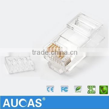 High Quality Cat6 RJ45 Connectors For Stranded Solid Network Cable RJ45 Plugs with UTP Connector