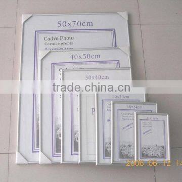 side brushed aluminium metal photo frame with FSC backboard