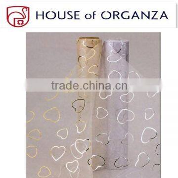 Beautiful Organza Roll With Heart Printed