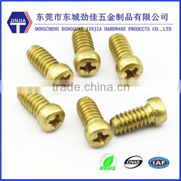 specialized in cross recess brass ball head screw for electrical