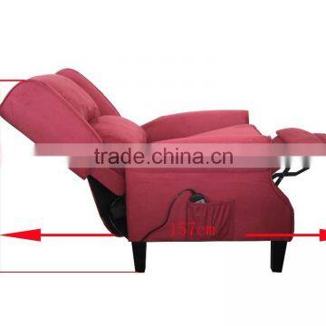 New design living room furniture recliner sofa with massage / quality fabric leisure sofa