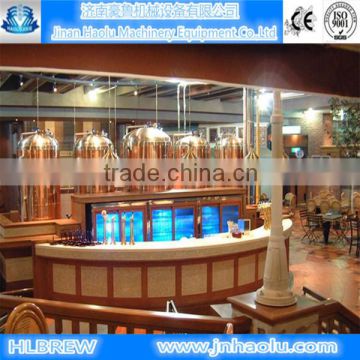 100L/day Micro Red copper beer machine, brew kettle for mini pub/ hotels