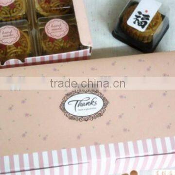 Baking packaging pink flower moon cake box cake box west box biscuit box packing box