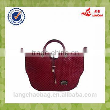 2015 China Newest Wholesale Exported Trendy Leather Handbag for Women photo-6