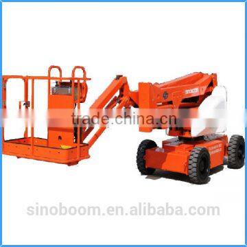 14M electric self-propelled articulating boom lift for rental