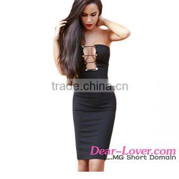 Black Slit Thigh Cheap Fashion Bandage Bandage Dress 2016 Bodycon