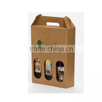 Customized Beer Carrier, Cardboard Wine Carrier For 3 Bottle                        
                                                Quality Choice