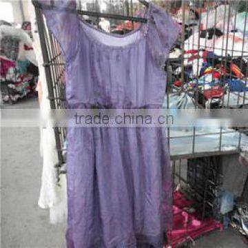 Mixed Wholesale ladies silk dress Summer Used Clothing