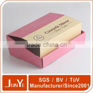 cosmetic fashion mirror packaging carton shipping box for mirror