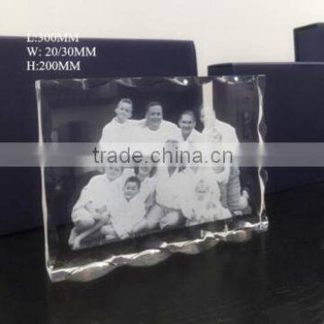 Engraved Crystal Photo Frame, Glass Photo Frame, Glass Picture Frame for Family Gifts