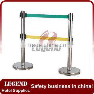 Safety Double Belt Pole 201 Pole Bank Crowd Control Barrier Stand photo-3