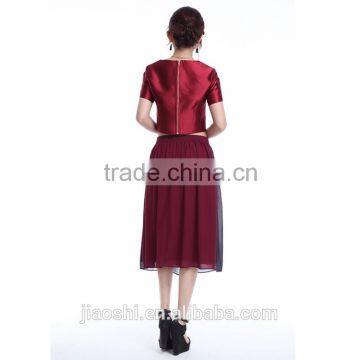2016 New Arrival A-line Ladies Formal Red Long Skirt Suit Wholesale photo-4