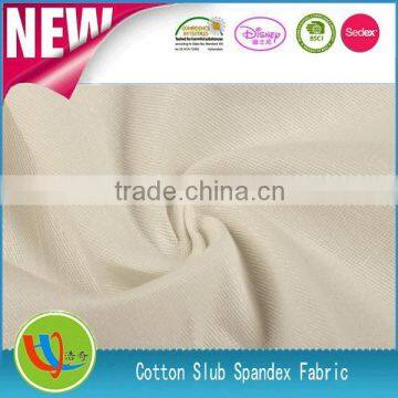 2014/2015 Hot Shaoxing Zhejiang China Cotton Slubbed Spandex Fabric