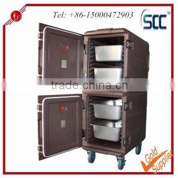 165L Double layer insulated plastic food carrier, food carrier pan container