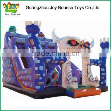 outdoor kids ghost inflatable trampoline slide