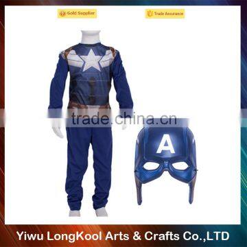 Latest design adult carnival costume masquerade performance Captain America cosplay costume