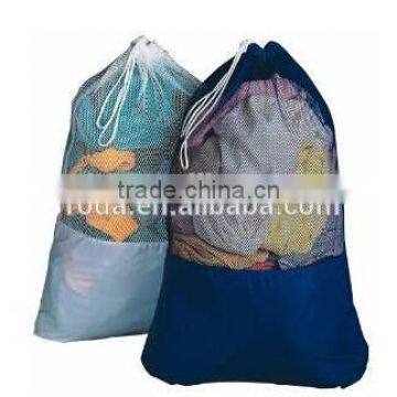 YIWU RODA 100% Polyester Cord Durable Color Logo Foldable Washing Bag photo-6