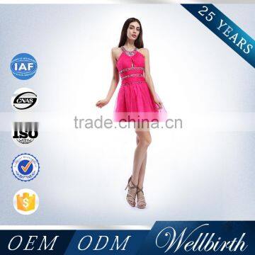 Gorgeous Sheath High Neck Petite Formal Evening Gowns With Beading photo-6