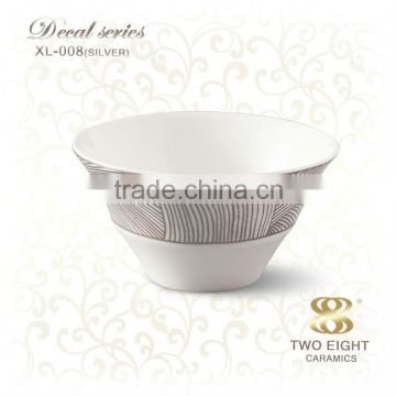 personalized High Grade China Porcelain rice bowl with spoon