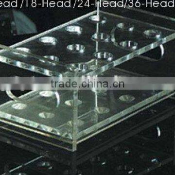 Acrylic rectangle stand test tube display stand