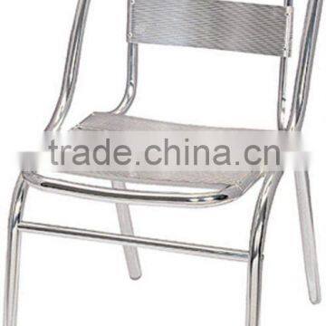 Armless aluminum chair