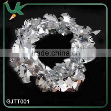 Wholesale Artfical Halloween PET Silver Tinsel Garland