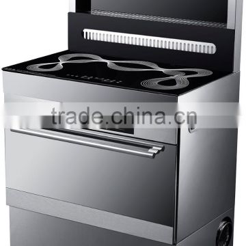 90cm width MIXED GAS stove AND ELECTRIC OVEN freestanding oven with gas hob 5 burner gas cooker