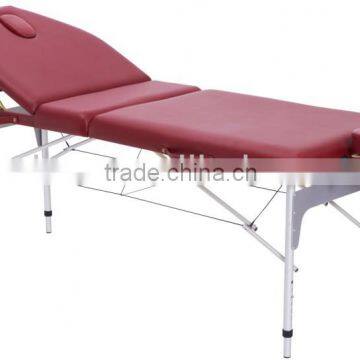 High quality cheap Adjustable 3 section Aluminum Massage Table