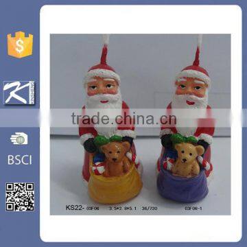 Unique christmas santa claus decorative candle