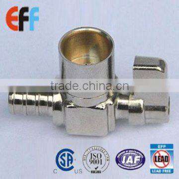 Angle Mini Ball Valve PEX and Copper with CSA crtificated