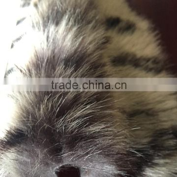 faux fur fabric, printed plush fur, fashion fabric