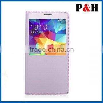 Big Window Transparent Cover and Leather Case for Samsung S5 photo-2