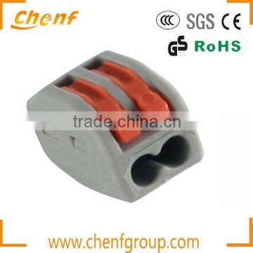 Cheaper 0.75-2.5mm2 Push Fit Wire Clamp 2 Pole Wire Connector