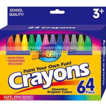 64pieces Standard Crayons