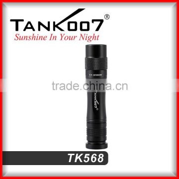 2015 Waterproof torch flashlight, with 1*AA/14500 battery 180LM from Tank007 torch flashlight