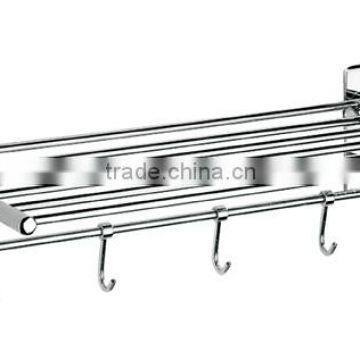 Folding towel rails with robe hooks 11313-3