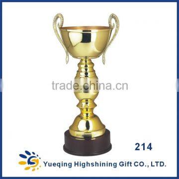 Big Size 212 Gold High Quality Metal Base Sport Competition Souvenir Trophy Cup