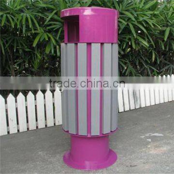 Recycled plastic outdoor waste container street garbage can outdoor trash bin