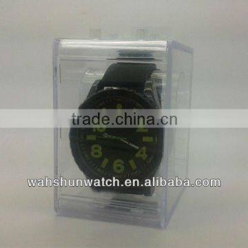 Best selling high quality transparent plastic packing display box for watch