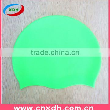 Fit design silicone long hair swim cap