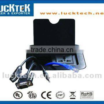 Audio USB RJ45 Desktop Cable Cubby