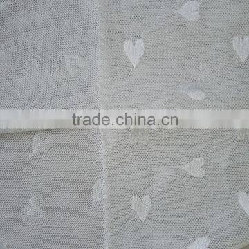 Factory New Design 87/13 Nylon Spandex Heart Shape Patern Jacquard Mesh Fabric, Garments Jacquard Mesh Fabric photo-2