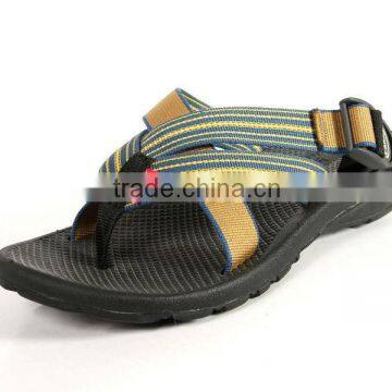 OEM/ODM manufacturer LOW price HIGH quality, webbing sandal for men, flat heel sandal for men